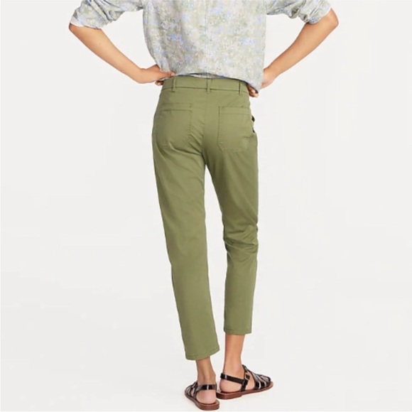 J. Crew Patch-pocket Slim Boyfriend Chino Pant General Surplus Green Size 26 - Picture 7 of 11